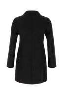 Jil Sander Abrigo negro de mezcla de lana