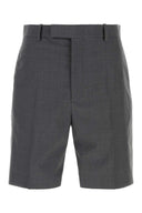Jil Sander Dark Grey Wool Bermuda Shorts
