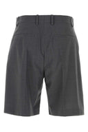 Jil Sander Dark Grey Wool Bermuda Shorts