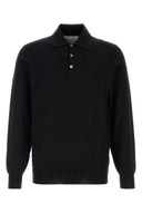 Brunello Cucinelli Black Cotton Polo Shirt
