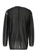 Yohji Yamamoto Black Cotton And Polyester Sweater