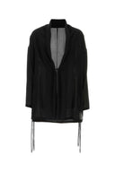 Yohji Yamamoto Black Silk Kimono