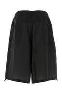 Yohji Yamamoto Black Jersey Bermuda Shorts