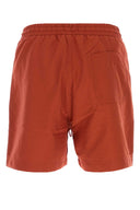 Carhartt Wip Red Polyester Chase Swim Trunks
