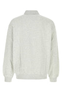 Carhartt Wip Melange Grey Cotton Wip Label Polo Sweat