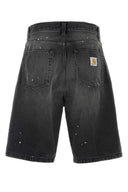 Carhartt Wip Black Denim Landon Short