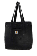 Carhartt Wip Black Denim Denim Tote