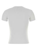 Off White White Stretch Cotton T Shirt