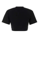 Off White Black Stretch Cotton T Shirt