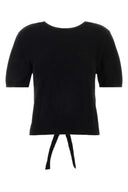 Ganni Black Cotton Top