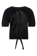 Ganni Black Cotton Top