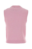 Ganni Pink Wool Blend Vest