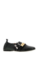 Ganni Printed Synthetic Leather Ballerinas