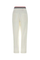 Brunello Cucinelli White Cotton Blend Joggers