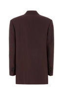 Brunello Cucinelli Aubergine Viscose Blend Blazer
