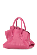 The Attico Fuchsia Leather Mini La Passeggiata Handbag