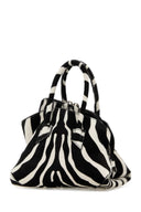 The Attico Printed Calf Hair Mini La Passeggiata Handbag