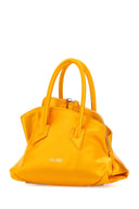 The Attico Yellow Satin Mini La Passeggiata Handbag