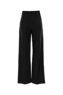 Pantalón palazzo Sbiru de lana negra de Loulou De Saison