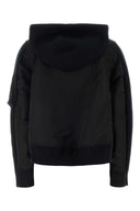 Sacai Black Cotton Blend And Nylon Sweatshirt