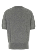 Pull N°490 en Cachemire Stretch Gris Mélangé Extrême Cachemire