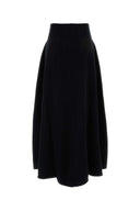 Extreme Cashmere Black Stretch Cashmere Blend Nâ°498 Skirt