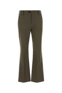 Brunello Cucinelli Sage Green Stretch Cotton Pant