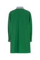 Loewe grasgroene poplin overhemdjurk