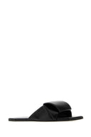 Loewe Black Leather Origami Slippers