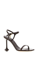 Loewe Brown Leather Toy Sandals