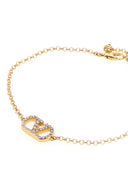 Valentino Garavani Gold Metal V Logo Signature Bracelet
