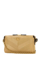 Valentino Garavani Beige Nappa Leather Panthea Crossbody Bag