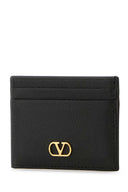 Valentino Garavani Black Leather Card Holder