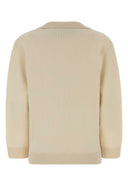 Valentino Garavani Ivory Cashmere Polo Shirt