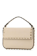 Valentino Garavani Ivory Leather Rockstud Handbag