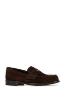 Prada Dark Brown Suede Loafers