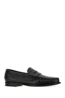 Prada Black Leather Loafers