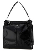 Prada Black Leather Prada Bonnie Shopping Bag