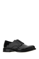Prada Black Leather Lace Up Shoes