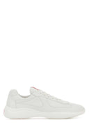 Prada White Nappa Leather Sneakers