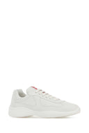 Prada White Nappa Leather Sneakers