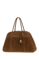 Miu Miu Brown Suede Vivant Shopping Bag