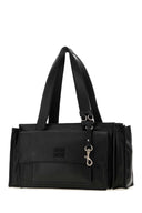 Miu Miu Black Nappa Leather Utilitaire Shopping Bag