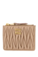 Miu Miu Pink Nappa Leather Card Holder