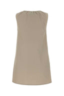 Miu Miu Cappuccino Cotton Mini Dress