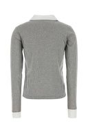 Miu Miu grijs katoenen poloshirt