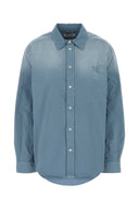 Miu Miu Light Blue Twill Oversize Shirt