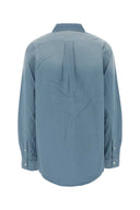 Miu Miu Light Blue Twill Oversize Shirt