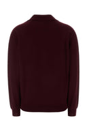 Miu Miu Burgundy Wool Cardigan