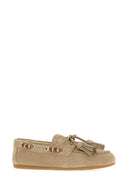 Miu Miu Sand Suede Loafers